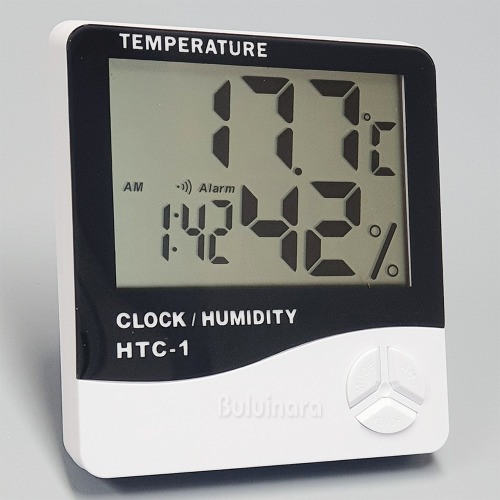 디지털 온도계 습도계 시계 전자 온습도계